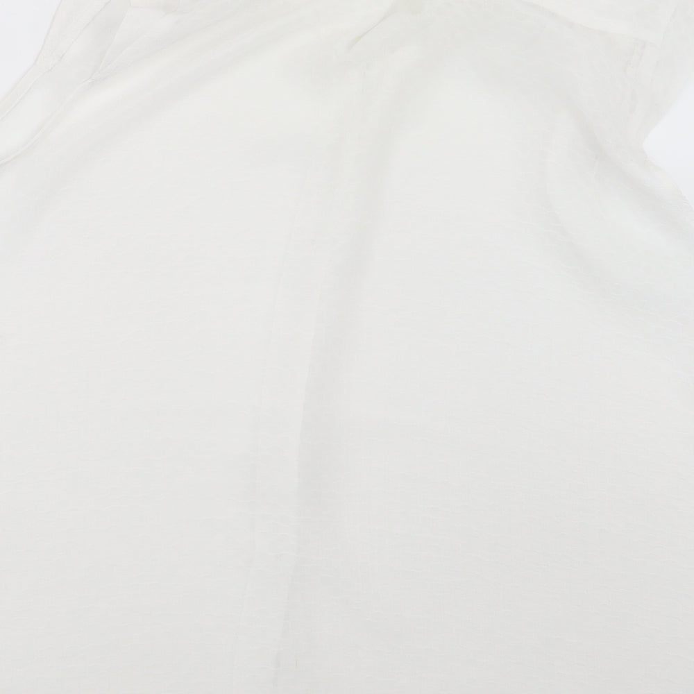 Marina Kaneva Womens White   Basic Button-Up Size 12
