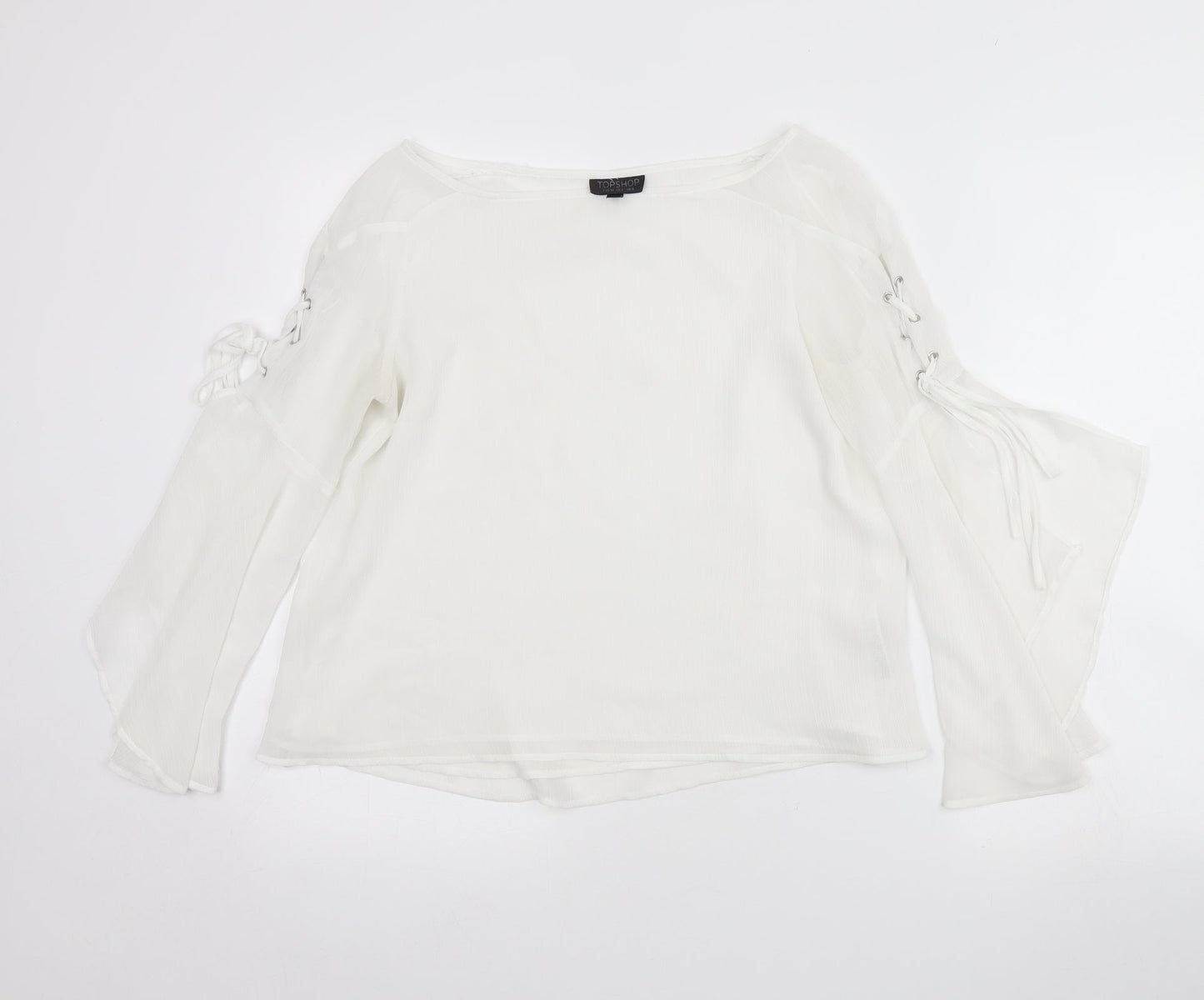 Topshop Womens White   Basic Blouse Size 6