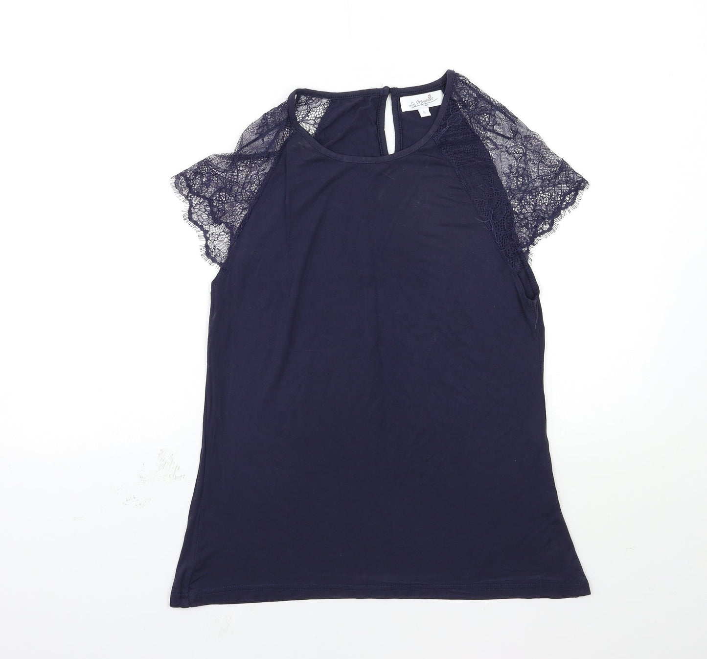 la maguise Womens Blue   Basic T-Shirt Size S