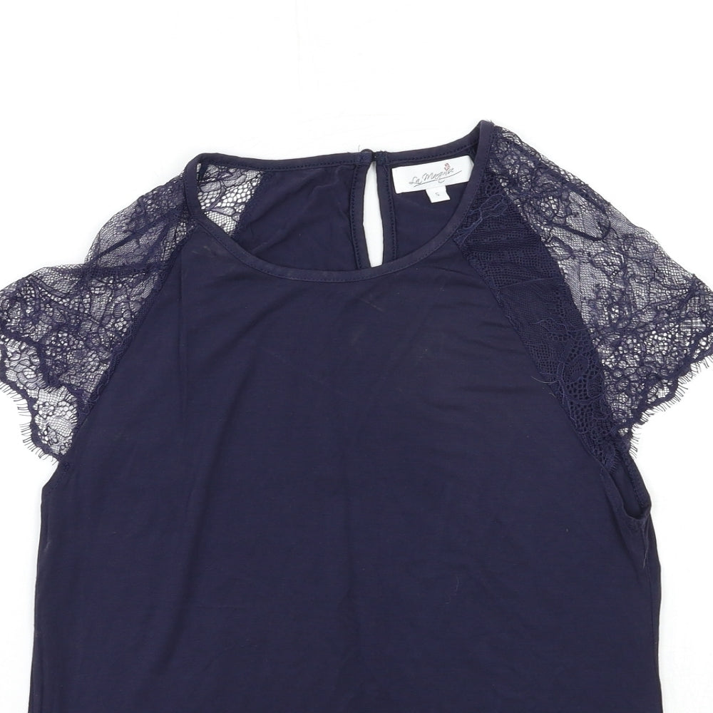 la maguise Womens Blue   Basic T-Shirt Size S