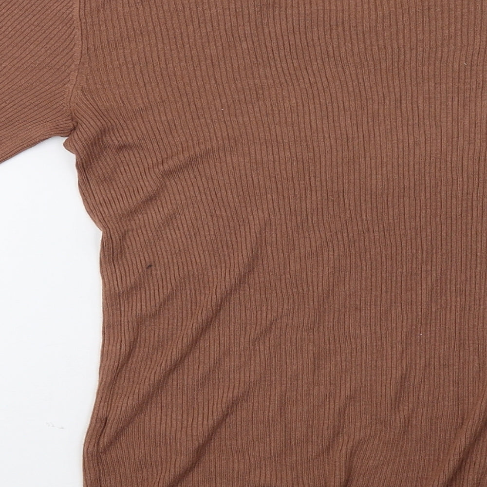 H&M Womens Brown   Pullover Sweatshirt Size M