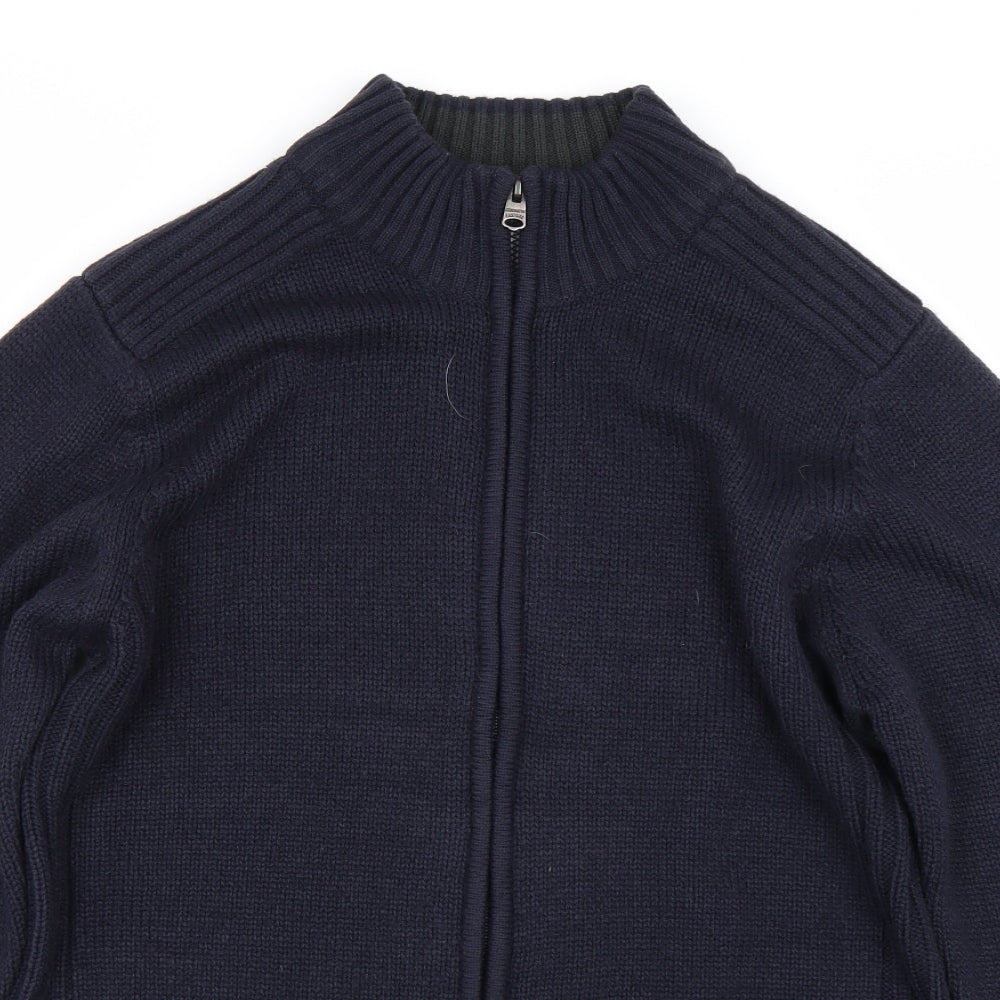 Kensginton Mens Blue   Full Zip Sweatshirt Size L