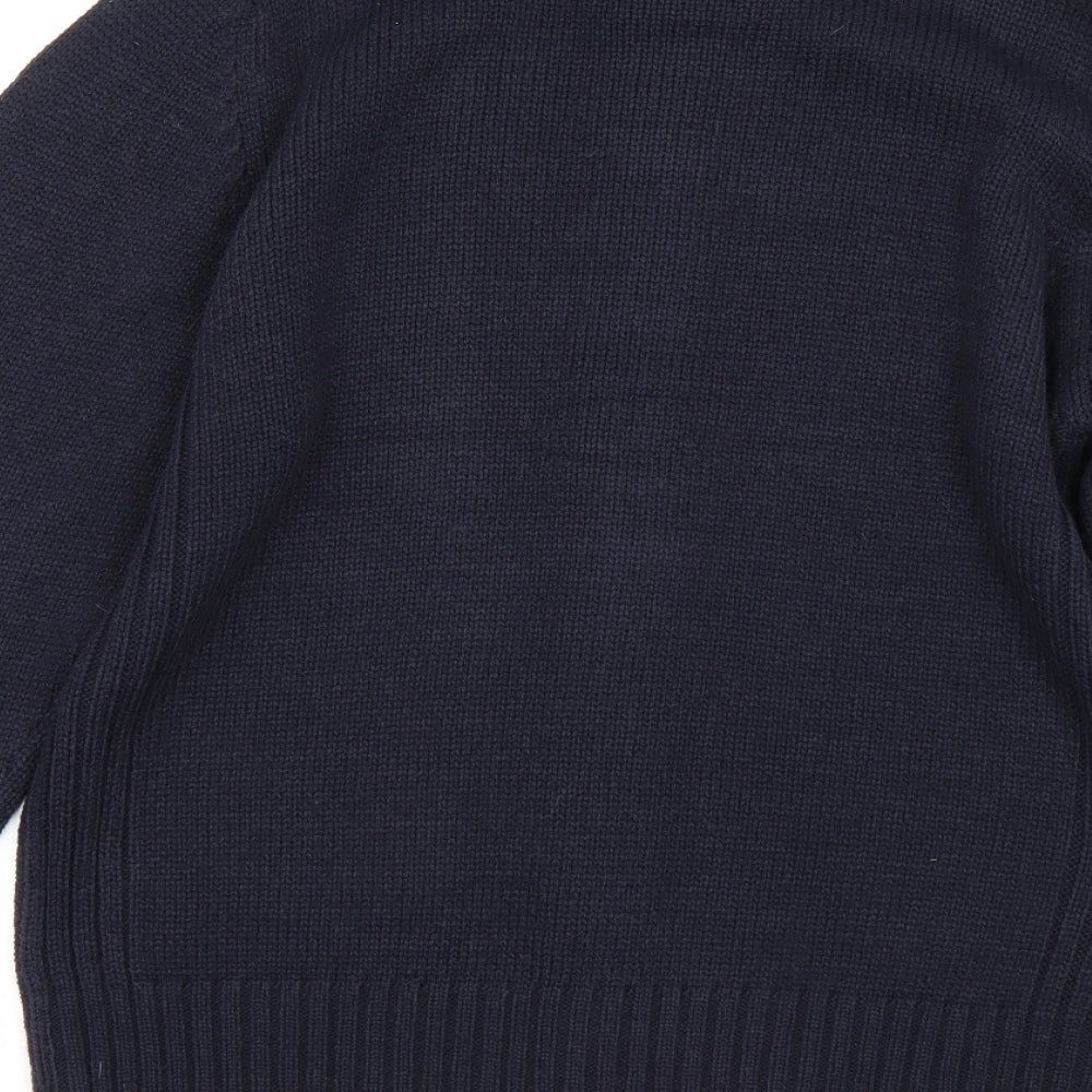 Kensginton Mens Blue   Full Zip Sweatshirt Size L
