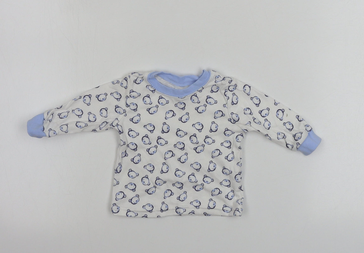 George  Boys White   Basic T-Shirt Size 0-3 Months