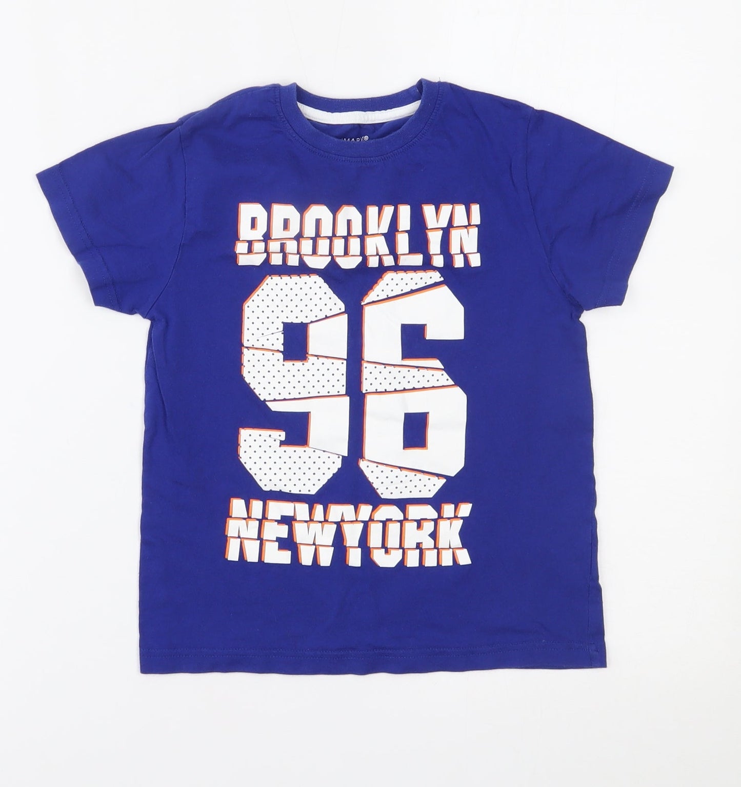 Primark Boys Blue   Basic T-Shirt Size 6-7 Years