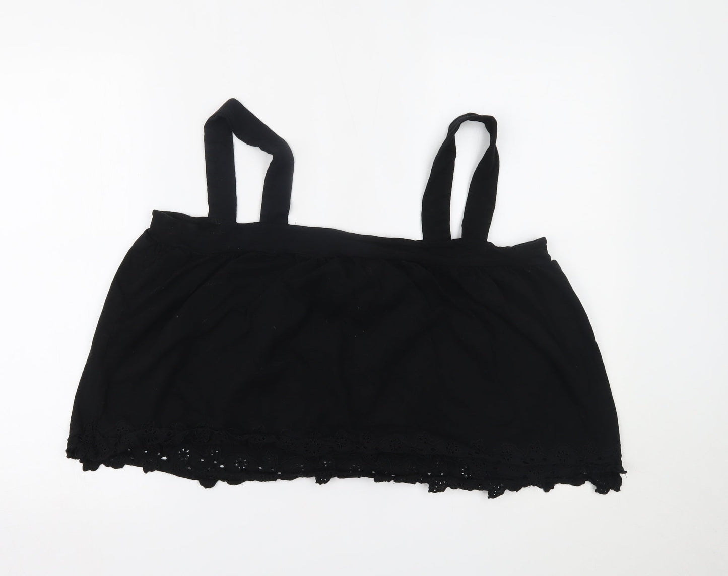 H&M Womens Black   Cropped Tank Size XL