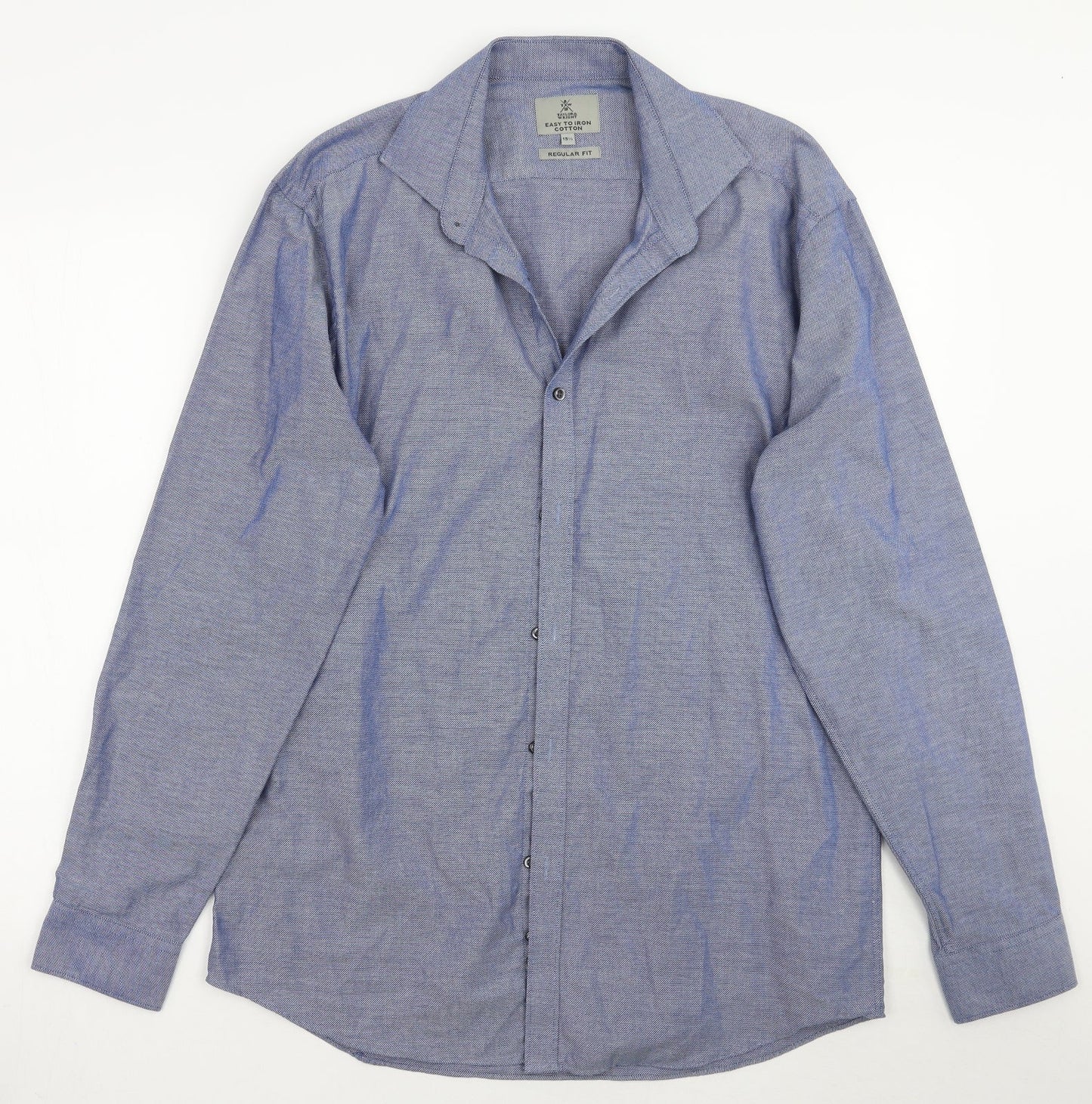 Taylor & Wright Mens Blue    Button-Up Size 15.5