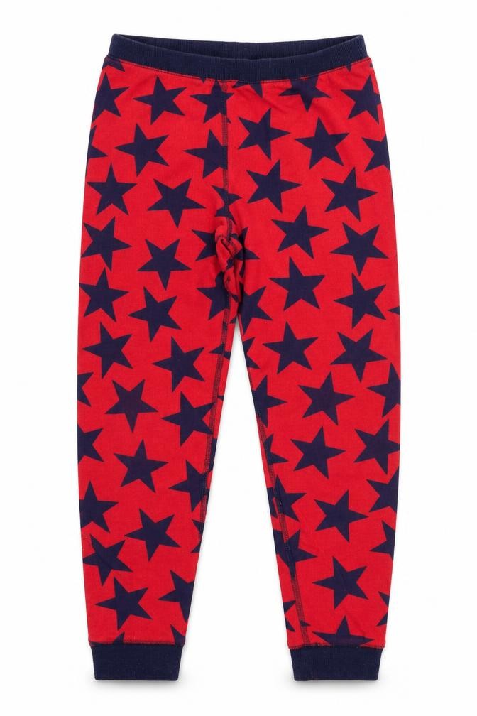 Marks & Spencer Girls Red Geometric   Pyjama Pants Size 9-10 Years