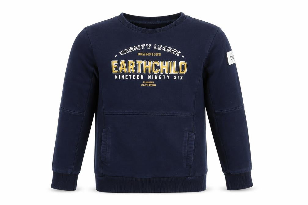Earth child Boys Blue   Pullover Sweatshirt Size 8-9 Years