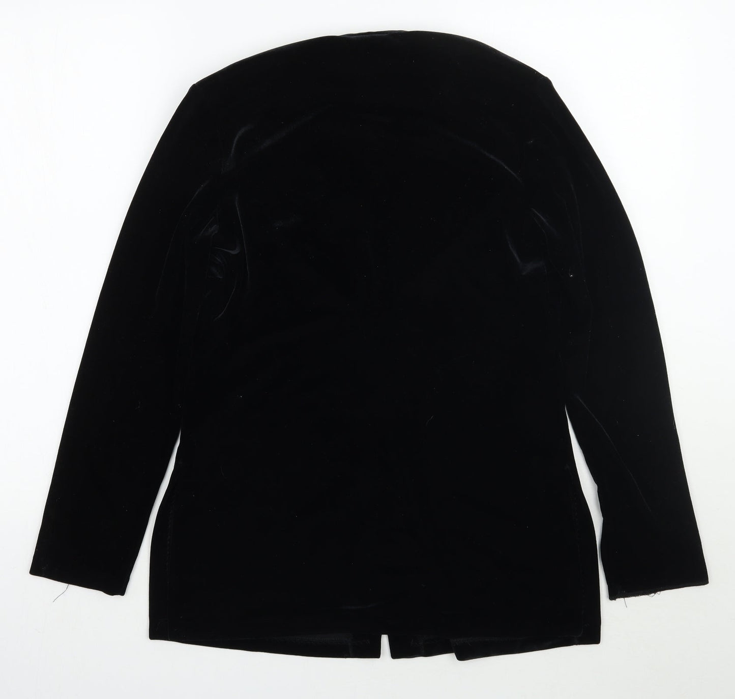 Roman Womens Black  Rayon Jacket Blazer Size 10