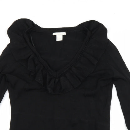 H&M Womens Black   Pullover Jumper Size M