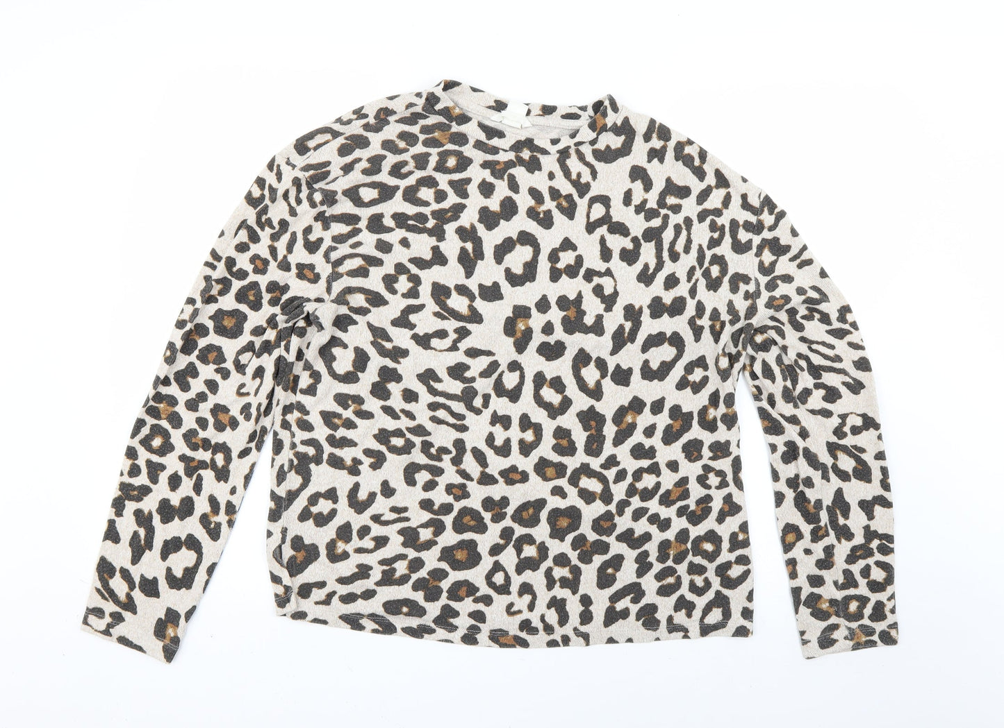 H&M Womens Multicoloured Animal Print  Pullover Jumper Size S