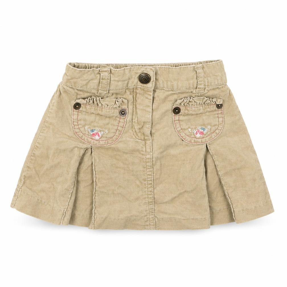Janie & Jack Baby Brown Floral  Flare Skirt Size 6-9 Months