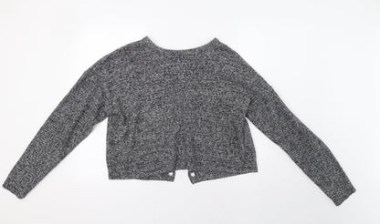 Brave Soul Womens Grey   Pullover Jumper Size M  - Open Back