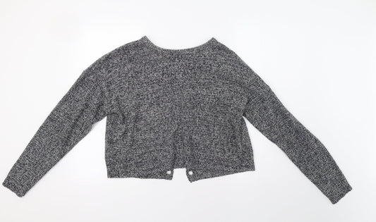 Brave Soul Womens Grey   Pullover Jumper Size M  - Open Back