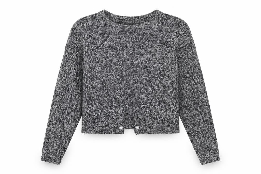 Brave Soul Womens Grey   Pullover Jumper Size M  - Open Back