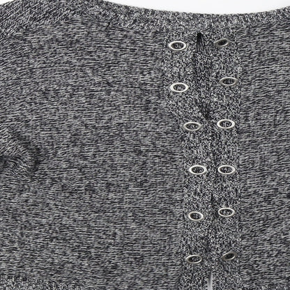 Brave Soul Womens Grey   Pullover Jumper Size M  - Open Back