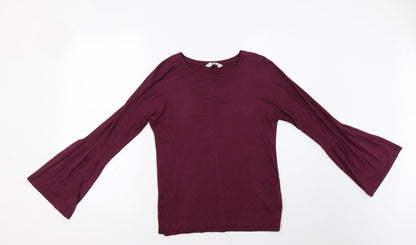 Peacocks Womens Purple   Basic Blouse Size 8
