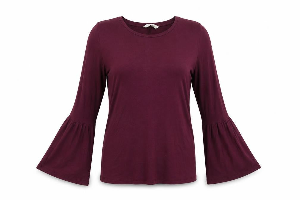 Peacocs Womens Purple   Basic Blouse Size 8