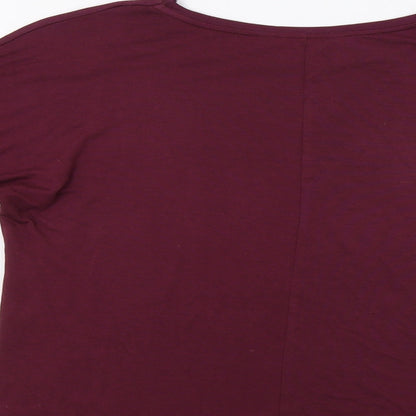Peacocks Womens Purple   Basic Blouse Size 8