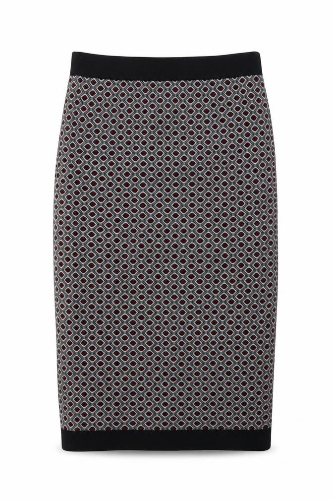 Papaya Womens Red Geometric  Straight & Pencil Set Size 10