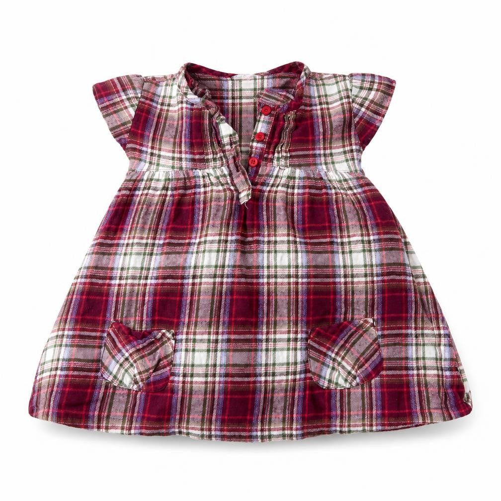 NEXT Baby Pink Check  A-Line  Size 12-18 Months