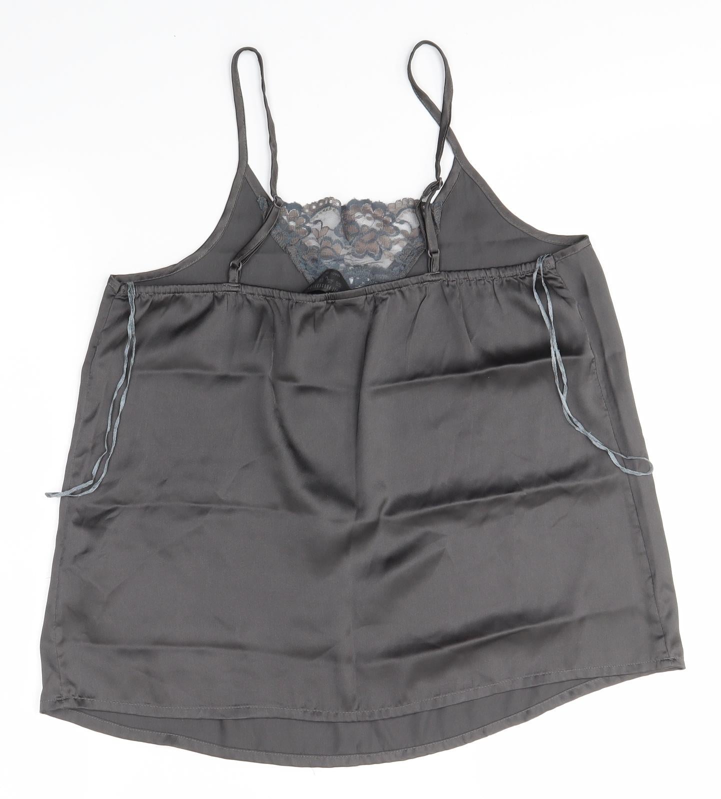 Secret Possesions Womens Grey   Camisole Blouse Size 10
