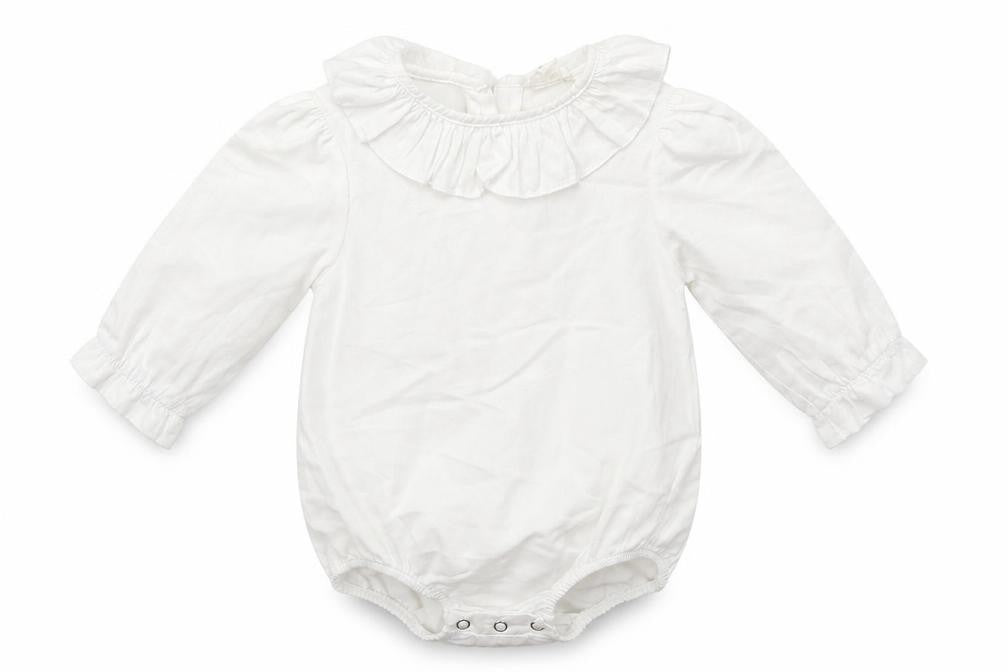 LE PETIT MICO Baby White   Basic Blouse Size 12-18 Months