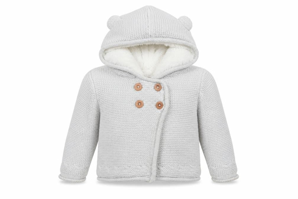 Max Studio  Girls Grey   Cardigan Jumper Size 2-3 Years  - Subtle shimmer effect