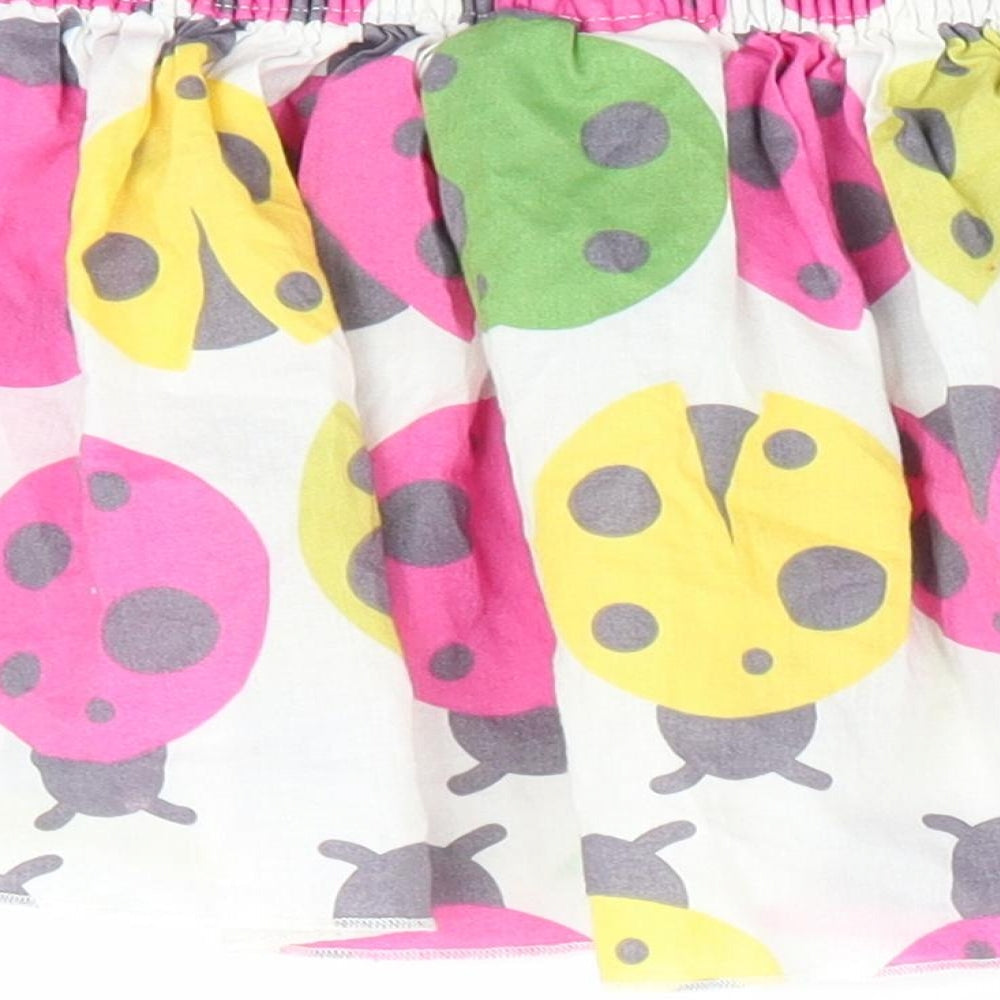 NEXT Girls White Animal Print  A-Line Skirt Size 12-18 Months  - Ladybird print