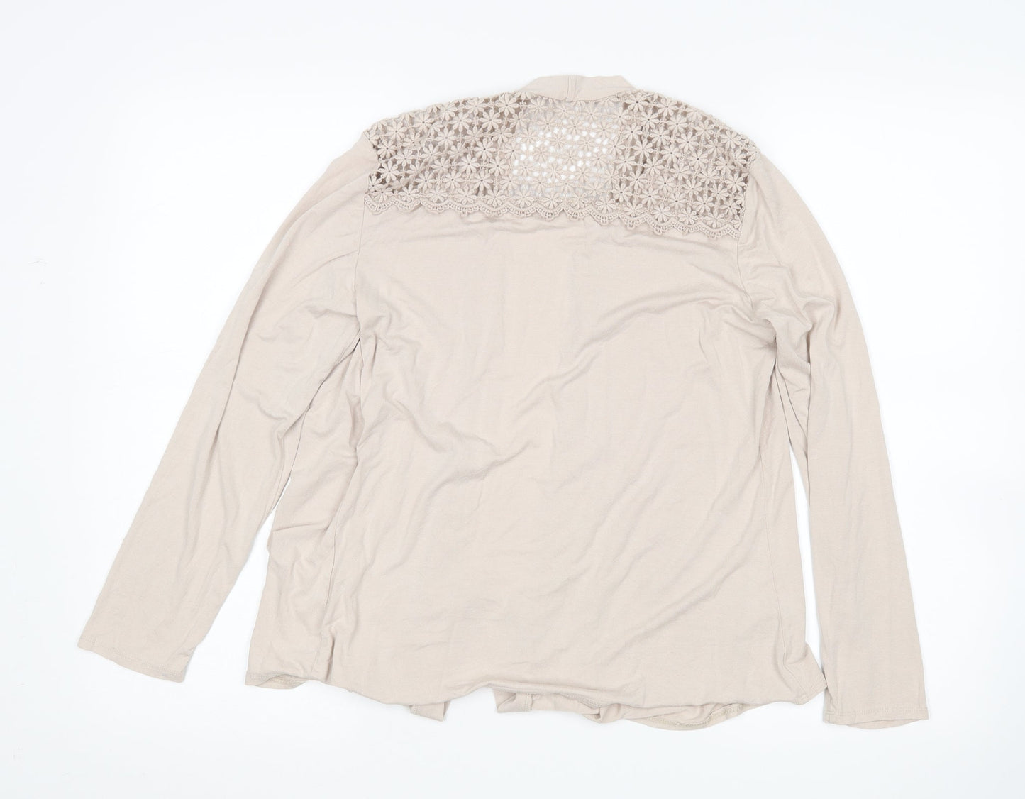 Classic Womens Beige   Cardigan Jumper Size 12
