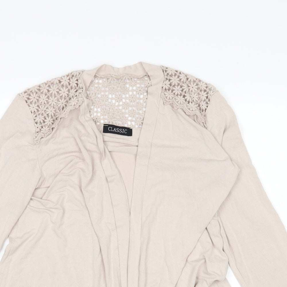 Classic Womens Beige   Cardigan Jumper Size 12