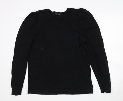 Zara Womens Black   Pullover Jumper Size S