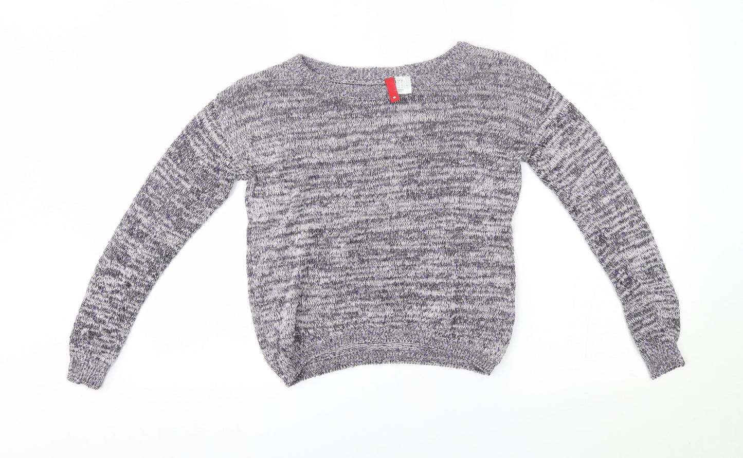 H&M Womens Pink Striped  Pullover Jumper Size 4  -