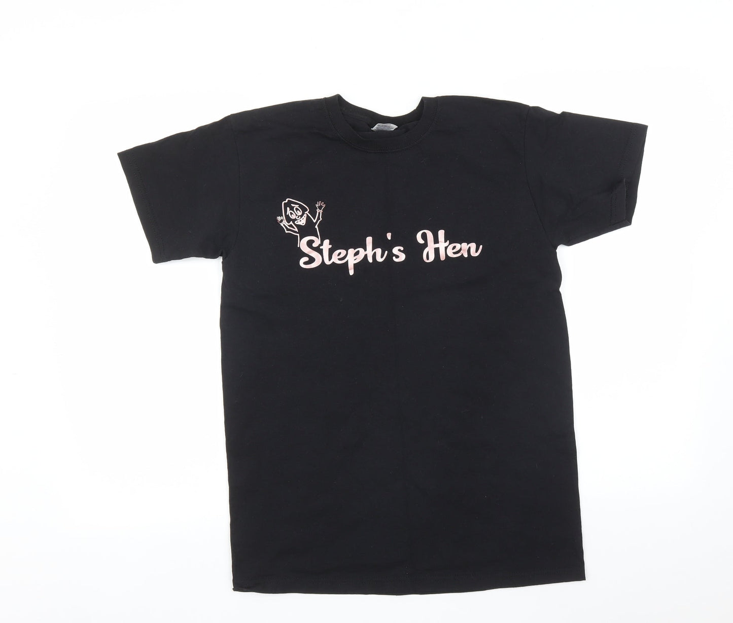 Fruit of the Loom Womens Black   Basic T-Shirt Size S