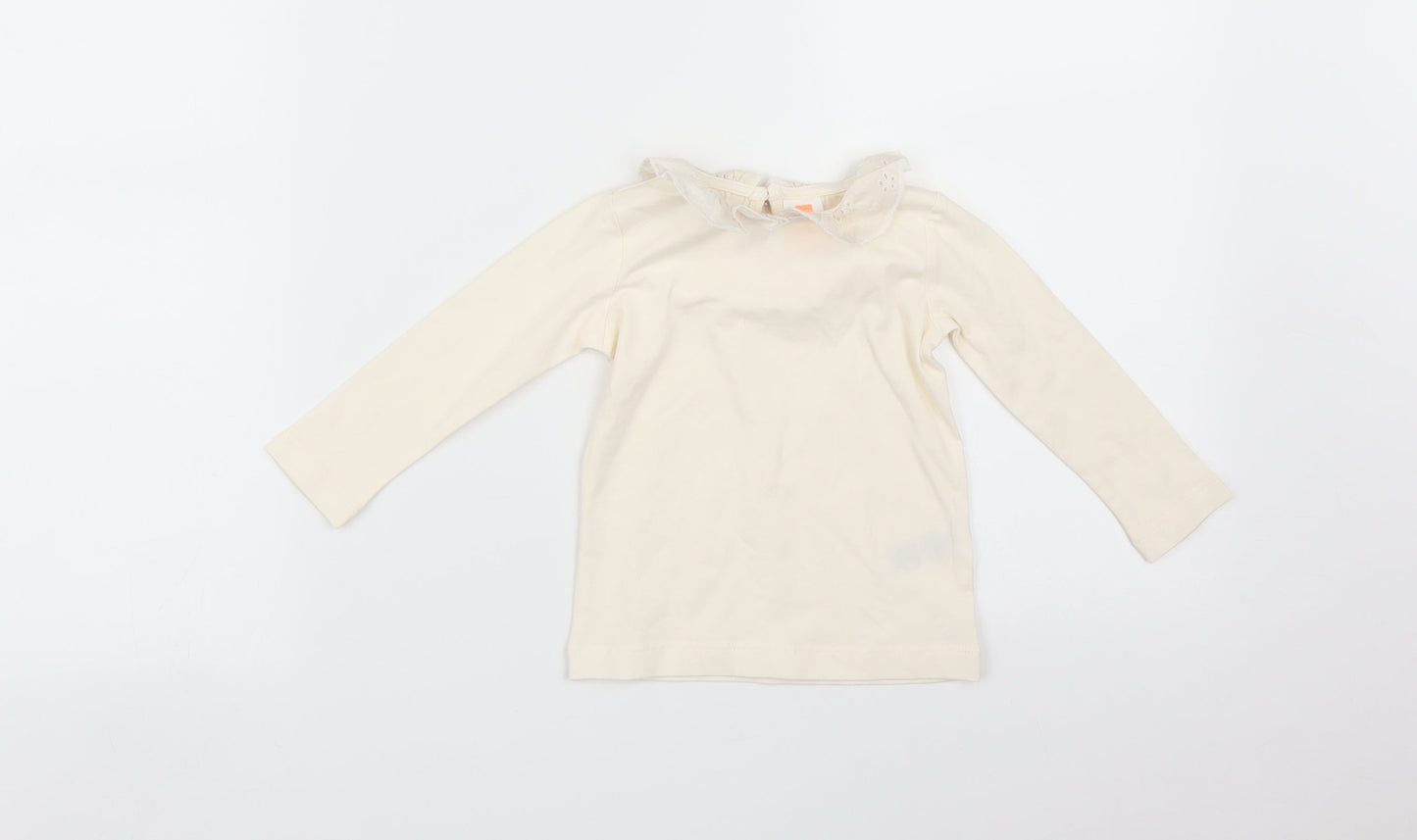 HEMA Girls Orange   Basic T-Shirt Size 6-9 Months