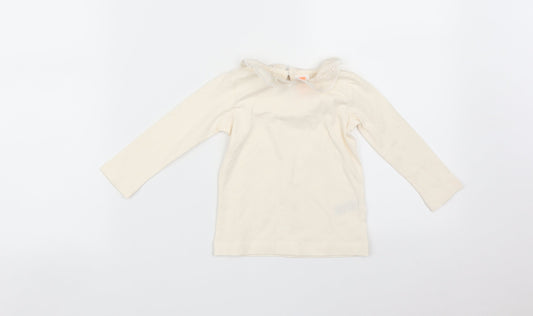 HEMA Girls Orange   Basic T-Shirt Size 6-9 Months