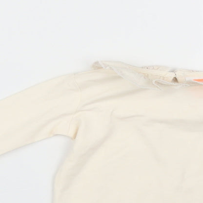 HEMA Girls Orange   Basic T-Shirt Size 6-9 Months