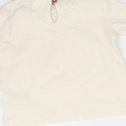 HEMA Girls Orange   Basic T-Shirt Size 6-9 Months