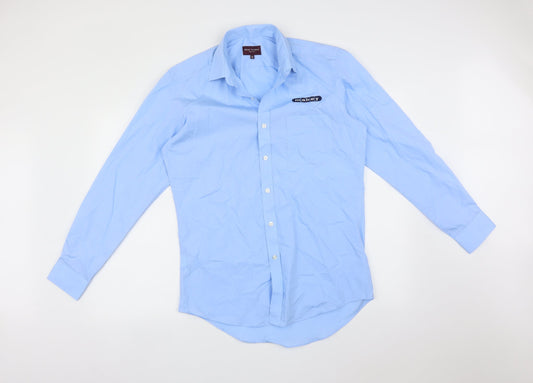 Brook Taverner Mens Blue    Dress Shirt