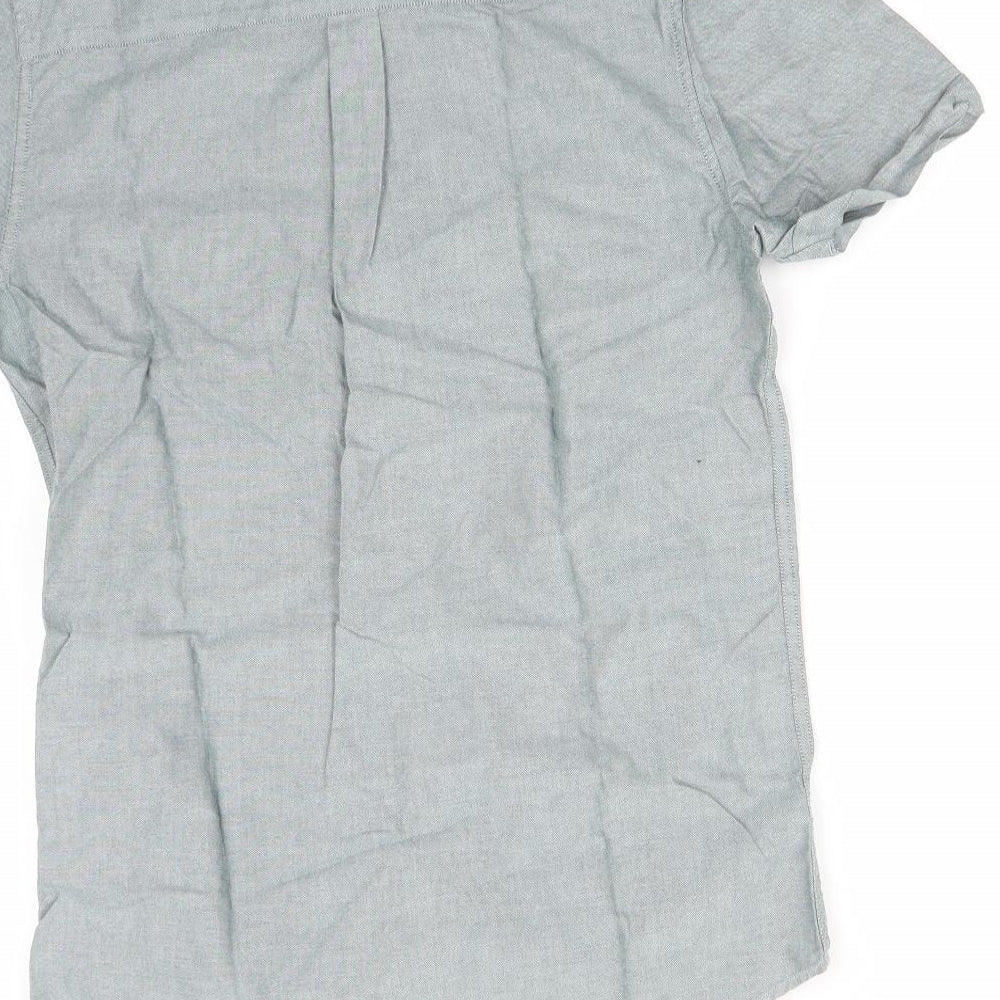 Topman Mens Green    Button-Up Size S