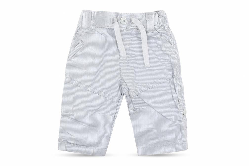 Marks & Spencer Baby Blue Striped  Cargo Trousers Size 0-3 Months