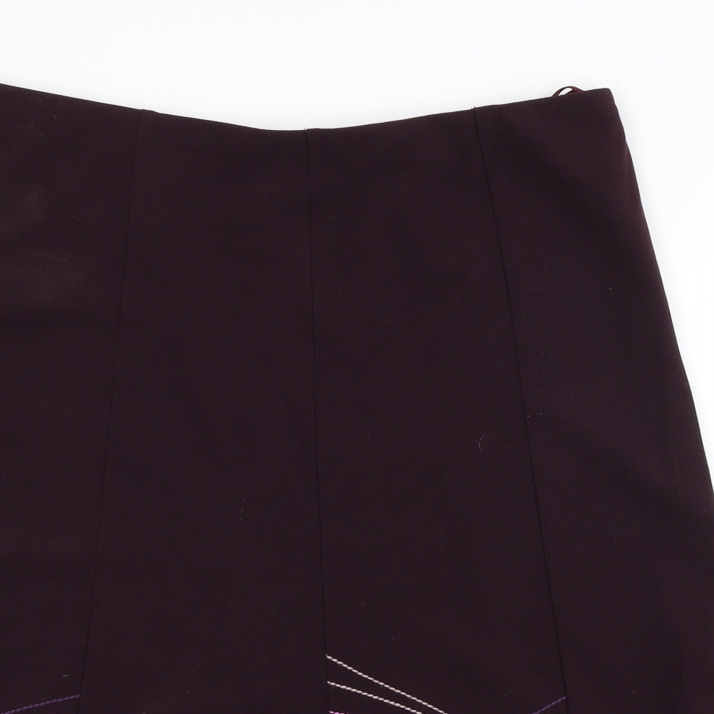 Preworn Womens Purple   Peasant Skirt