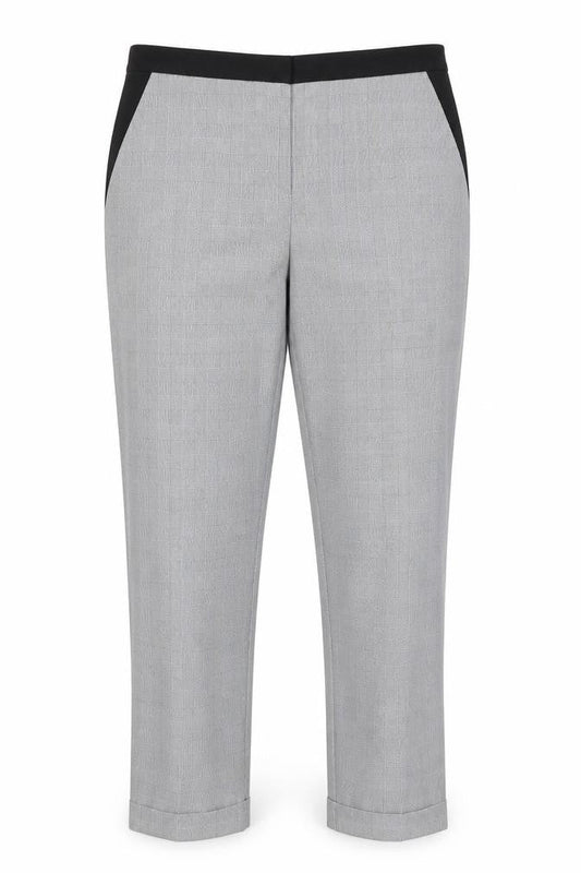 Preworn Womens Grey Check  Trousers  Size 16 L29 in