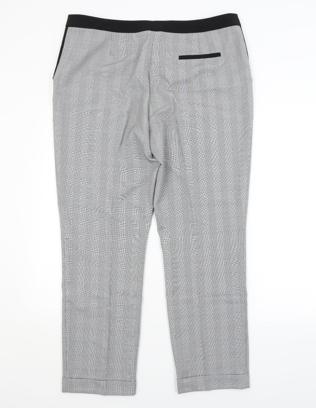 Preworn Womens Grey Check  Trousers  Size 16 L29 in
