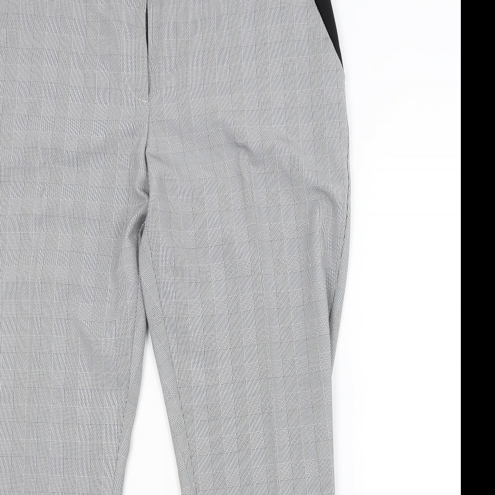 Preworn Womens Grey Check  Trousers  Size 16 L29 in
