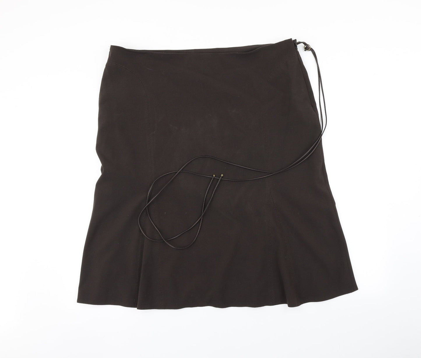 Preworn Womens Brown   A-Line Skirt Size 20