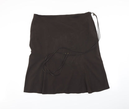 Preloved Preworn Womens Brown   A-Line Skirt Size 20 - Front
