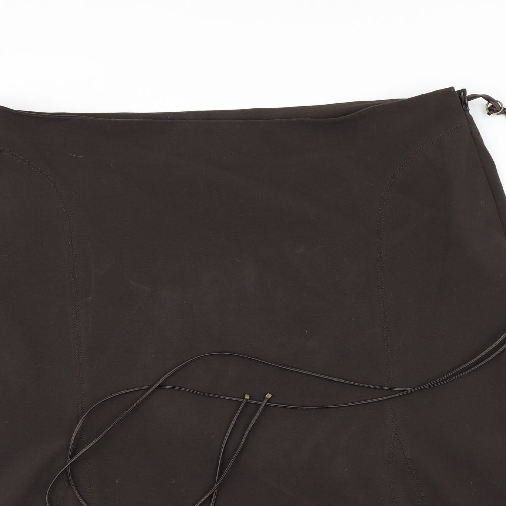 Preworn Womens Brown   A-Line Skirt Size 20