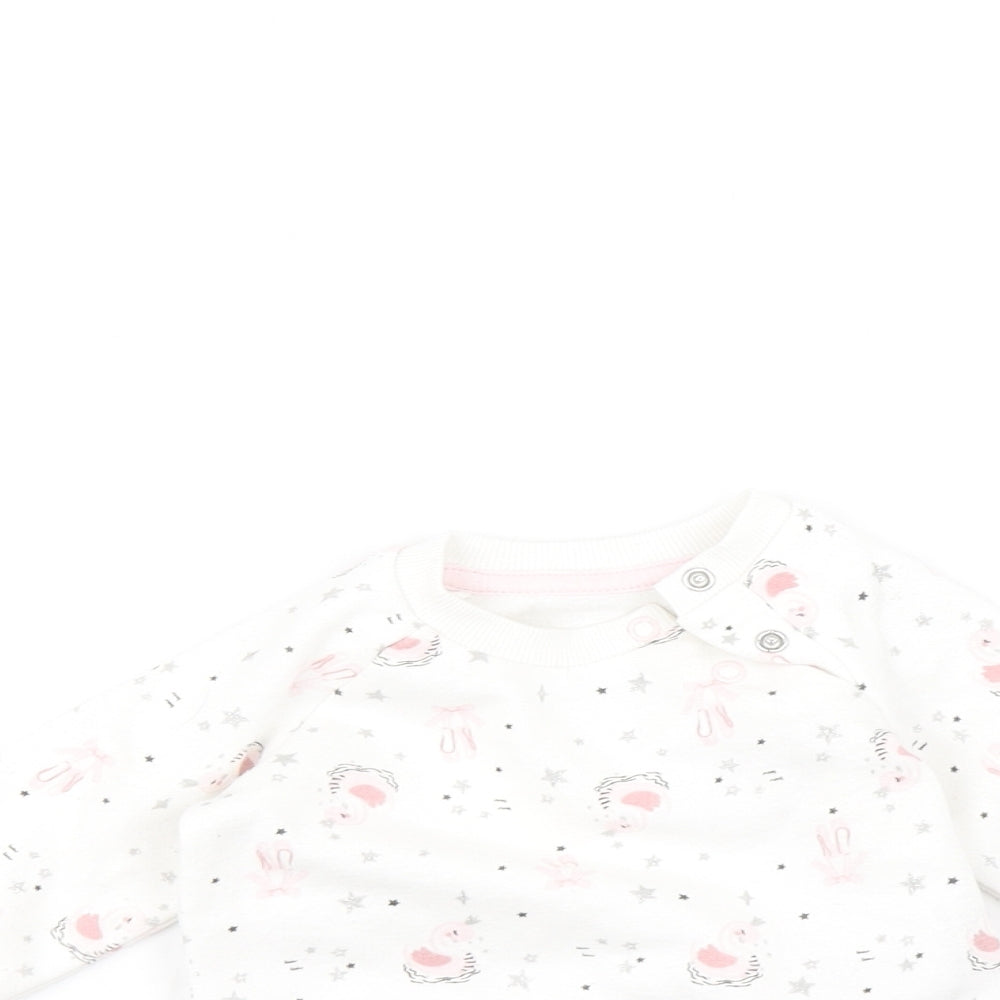 Primark Baby White   Pullover Jumper Size 3-6 Months